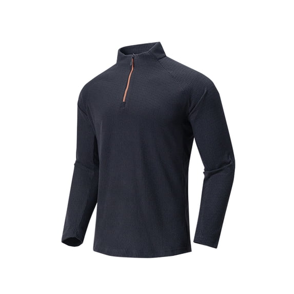 LIaqionyy Men's Shirts Pullover Casual Big and Tall Sweatshirt Quarter Zip Long Sleeve Fall Sweatshirts