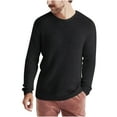 thumbnail image 1 of LIaqionyy Men's Sweater Crew Neck Classic Long Sleeve Knitted Pullover Solid Color Tops Soft Casual Sweaters, 1 of 3