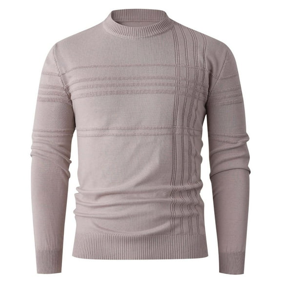 LIaqionyy Men's Sweaters Crewneck Soft Casual Warm Knitted Tops Long Sleeve Pullover Fall Winter Sweater