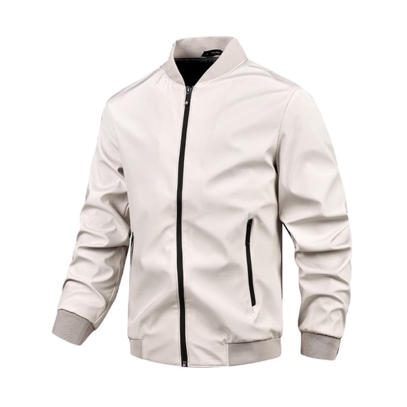 LIaqionyy Mens Big and Tall Jackets Full Zip Casual Long Sleeve Running Workout Outwear with Pockets