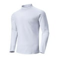 thumbnail image 1 of LIaqionyy Mens Big and Tall Mock Turtleneck Thermal Undershirt Shirts Basic Activewear Pullover Running Tops, 1 of 6
