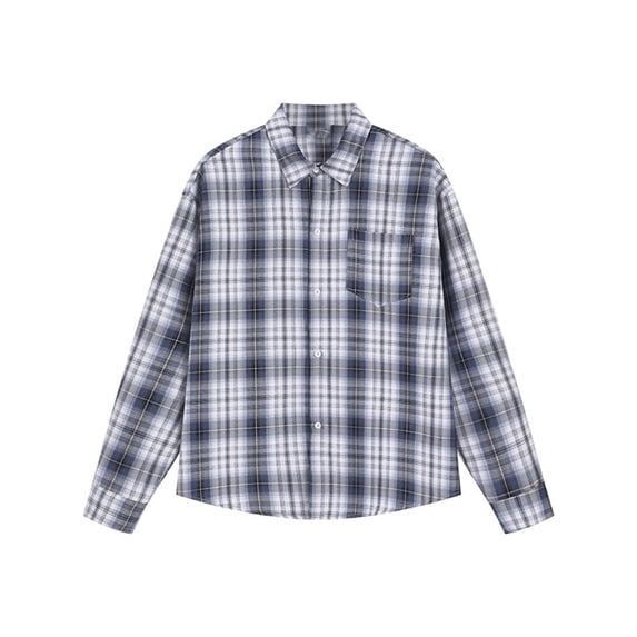 LIaqionyy Mens Big and Tall Shirts Formal Button down Plaid Long Sleeve Dress Shirt Work Business Casual Tops