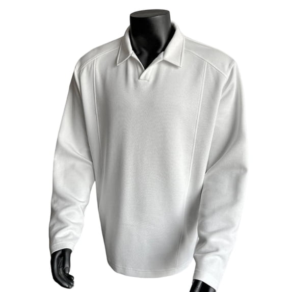 LIaqionyy Mens Casual Cotton Long Sleeve Loose Collared Pullover Shirts Comfortable Fashion Golf Sweatshirt
