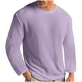 thumbnail image 1 of LIaqionyy Mens Crewneck Pullover Sweater Fall Casual Long Sleeve Solid Color Knitted Pullover Jumper Clothes, 1 of 5