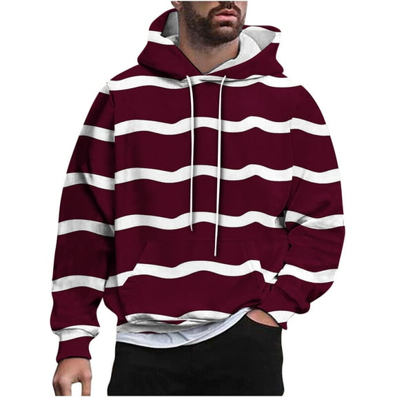 LIaqionyy Mens Hoodie Sweatshirts Plus Size Casual Pullover Sweatshirt Fall Christmas Clothes with Pocket