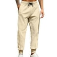 thumbnail image 1 of LIaqionyy Mens Jogger Drawstring Sweatpants Baggy Straight Leg Pants Elastic Waist Workout Running Pant, 1 of 6