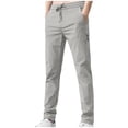 thumbnail image 1 of LIaqionyy Mens Pants Fleece Lined Winter Jogger Pant Drawstring Workout Running Sweatpants with Pockets, 1 of 7