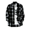 thumbnail image 1 of LIaqionyy Mens Plaid Shirts Long Sleeve Button down Casual Collared Shirt Lightweight Business Work Tops Clothes, 1 of 7