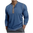 thumbnail image 1 of LIaqionyy Mens Shirt Button down Long Sleeve Classic Pullover Tops Soft Fashion Casual Work Shirts, 1 of 7
