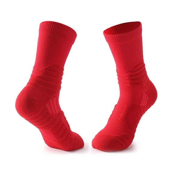 LIaqionyy Mens Sports Socks Solid Color Casual Comfortable Breathable Running Workout Work Crew Sock
