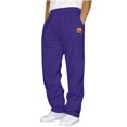 thumbnail image 1 of LIaqionyy Mens Sweatpants Open Bottom Casual Elastic Waist Drawstring Jogger Lounge Pants with Pockets, 1 of 3