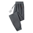 thumbnail image 1 of LIaqionyy Mens Sweatpants Straight Leg Open Bottom Joggers Running Casual Yoga Pants with Zipper Pockets, 1 of 5