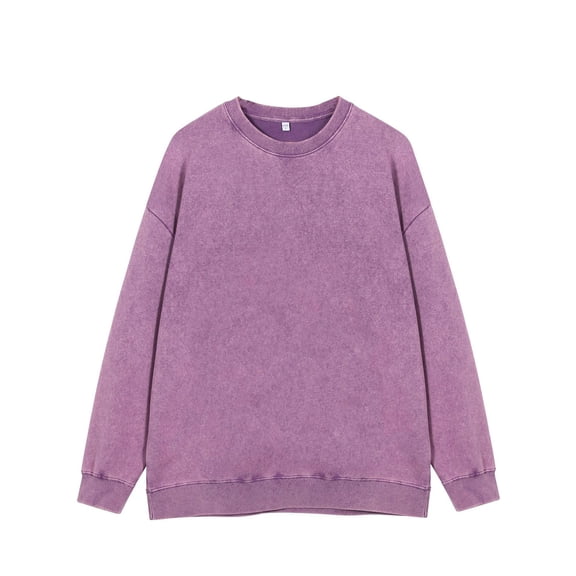 LIaqionyy Mens Sweatshirt Cotton Oversized Crewneck Casual Loose Long Sleeve Pullover Sweatshirts Fall Clothes