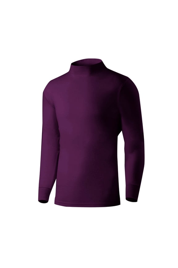 Mens Thermal Underwear Cotton Soft Fleece Lined Base Layer Shirts Warm Undershirt Winter Tops
