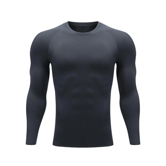LIaqionyy Mens Thermals Shirt Fleece Lined Undershirt Long Sleeve Base Layer Cold Weather Workout Top