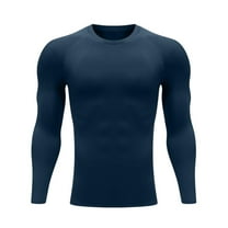 LIaqionyy Mens Thermals Shirt Fleece Lined Undershirt Long Sleeve Base Layer Cold Weather Workout Top