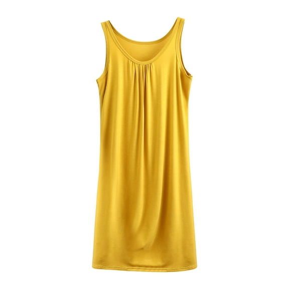 LIaqionyy Plus Size Nightgowns for Women Sleeveless Sleepwear V Neck Sleepdress Shirt Nightdress Loungewear