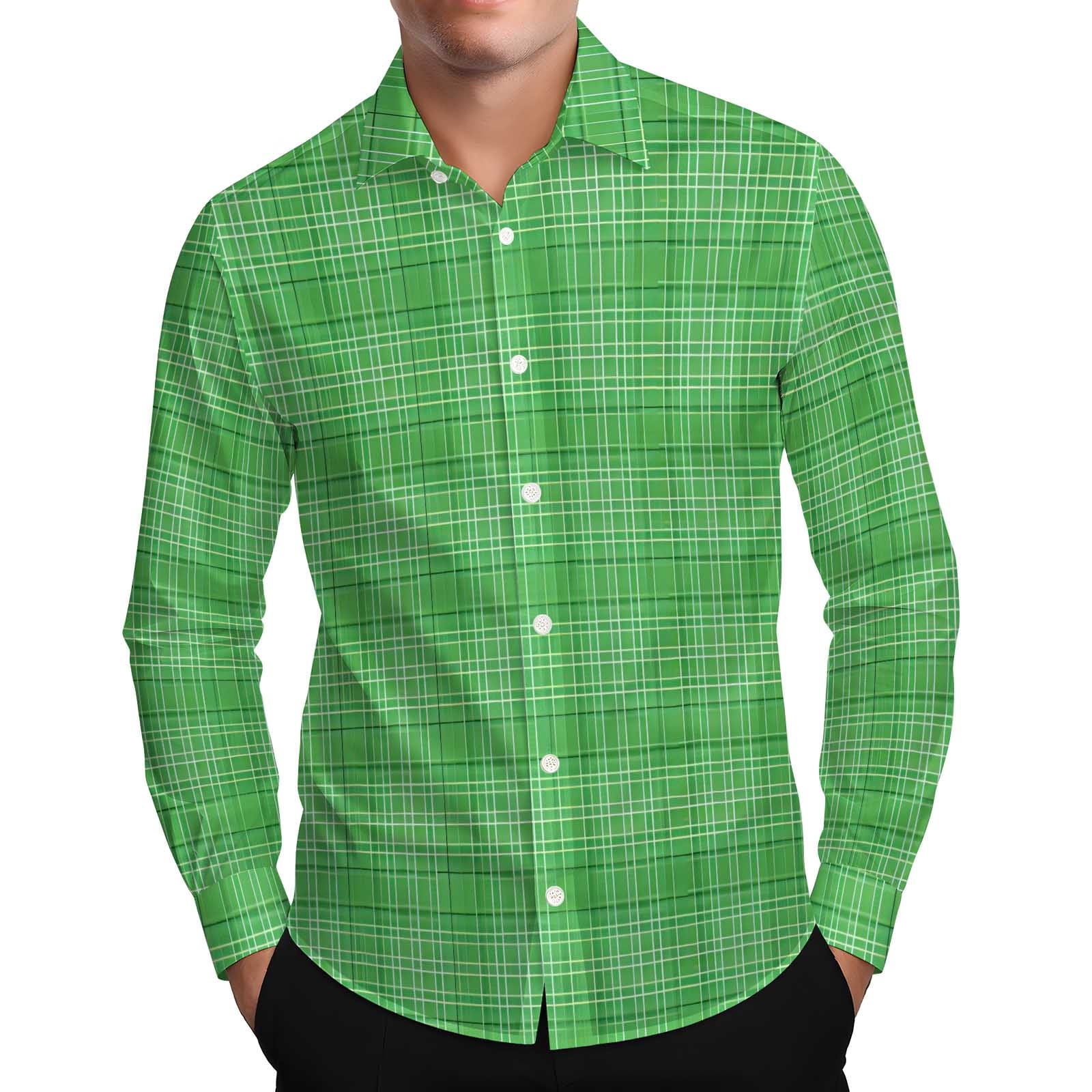 christmas green mens dress shirt Mens Green Holiday Dress Shirts