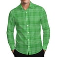 thumbnail image 1 of LIaqionyy Shirts for Men Button down Collared Dress Shirt Christmas Long Sleeve Plaid Business Work Casual Tops, 1 of 7