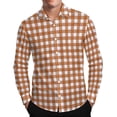 thumbnail image 1 of LIaqionyy Shirts for Men Button down Collared Dress Shirt Long Sleeve Plaid Business Work Casual Tops, 1 of 7