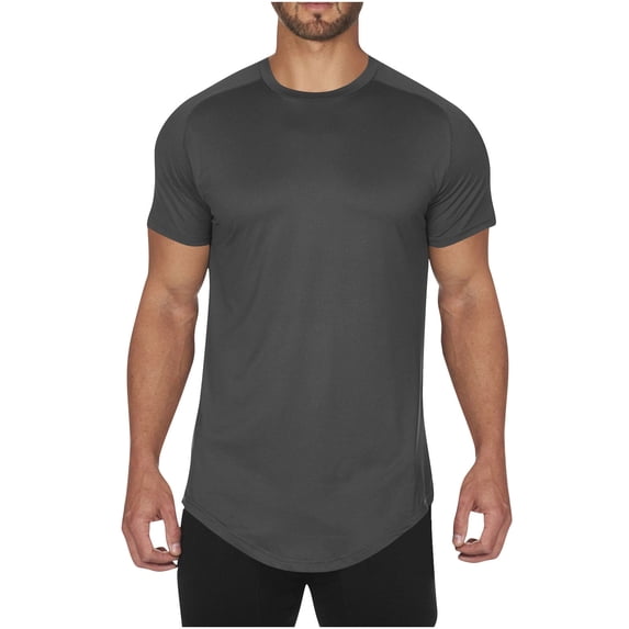 LIaqionyy Short Sleeve for Mens Gym Workout T Shirt Athletic Running Loungewear Lightweight Tops Clothes