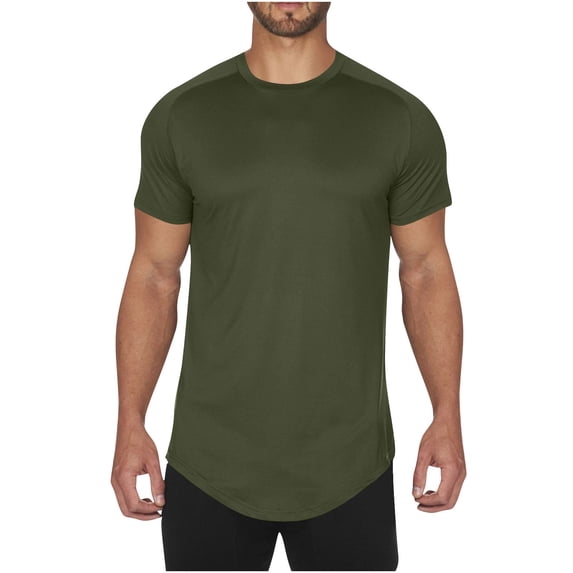 LIaqionyy Short Sleeve for Mens Gym Workout T Shirt Athletic Running Loungewear Lightweight Tops Clothes