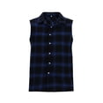 thumbnail image 1 of LIaqionyy Sleeveless Shirt for Men Plaid Button down Casual Summer Vacation Shirts Lightweight Tops Clothes, 1 of 4