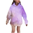 thumbnail image 1 of LIaqionyy Sweatshirts for Girls Boys Long Sleeve Casual Hooded Dress Pocket Pullover Sweatshirt Fall Clothes, 1 of 5