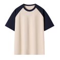 thumbnail image 1 of LIaqionyy T Shirts for Men Cotton Basic Loose Crew Neck Short Sleeve Comfortable Casual Tee Tops Summer Clothes, 1 of 3