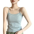 thumbnail image 1 of LIaqionyy Tank Tops for Women Spaghetti Strap Camis Scoop Neck Sleeveless Shirts Casual Solid Color Camisole, 1 of 7
