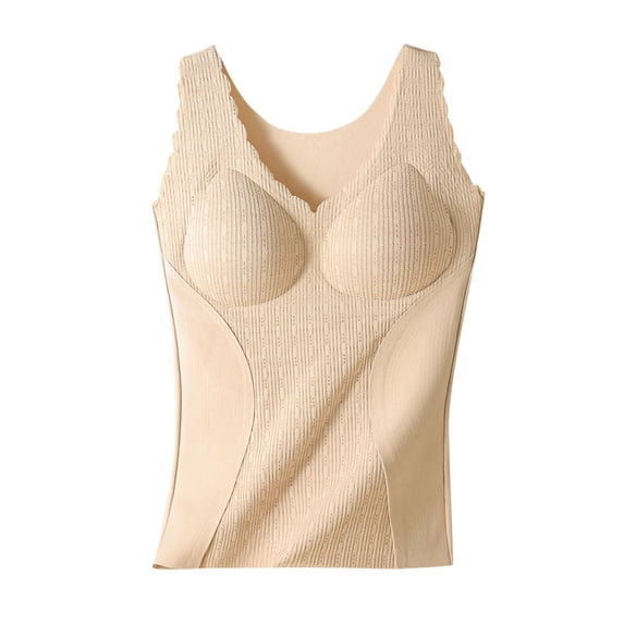 LIaqionyy Thermal Camisole for Women Warm Base Layer Tank Tops Sleeveless Underwear Undershirt Cami Top