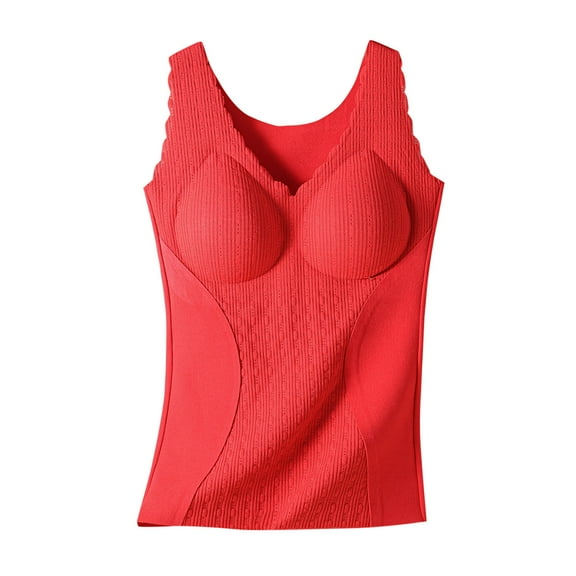 LIaqionyy Thermal Camisole for Women Warm Base Layer Tank Tops Sleeveless Underwear Undershirt Cami Top