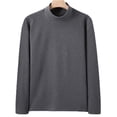 thumbnail image 1 of LIaqionyy Thermal Underwear for Men Mock Neck Fleece Lined Base Layer Tops Warm Undershirt Winter Clothes, 1 of 3