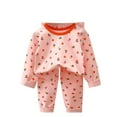 thumbnail image 1 of LIaqionyy Toddler Baby Girls Boys Clothes Cute Print Crewneck Long Sleeve Top and Pants Set 2Pcs Fall Winter Outfits, 1 of 2