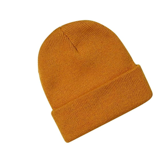 LIaqionyy Toddler Beanie Hats Boys Girls Soft Knitted Beanie Winter Warm Solid Color Cuffed Beanie