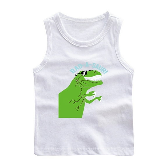 LIaqionyy Toddler Boys Girls Cute Sleeveless Tank Tops Kids Summer Cotton Cami Tops Athletic Undershirts