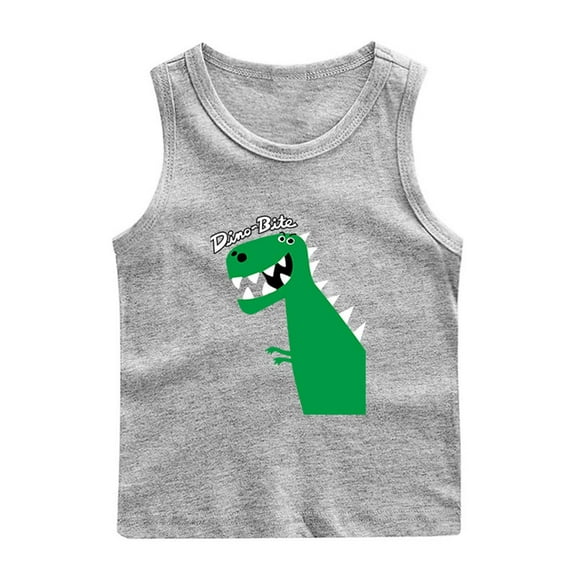 LIaqionyy Toddler Boys Girls Sleeveless Tank Tops Kids Summer Cotton Basic Cami Shirts Graphic Athletic Undershirts T-Shirts Vest
