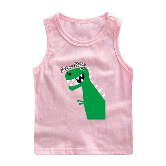 LIaqionyy Toddler Boys Girls Sleeveless Tank Tops Kids Summer Cotton Basic Cami Shirts Graphic Athletic Undershirts T-Shirts Vest
