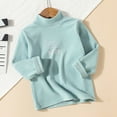thumbnail image 1 of LIaqionyy Toddler Girl Boys Turtleneck Shirls Basic T Shirt Kid Cotton Long Sleeve Pullover Blouse Top, 1 of 2