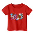 thumbnail image 1 of LIaqionyy Toddler Girls Boys Easter's Day T-Shirt Cute Bunny Shirts Summer Short Sleeve Tee for Kids Cotton Tops 1-13 Years, 1 of 5