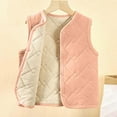 thumbnail image 1 of LIaqionyy Toddler Girls Boys Sleeveless Jacket Soft Vest Padded Button Waistcoat Fall Winter Clothes, 1 of 4