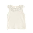 thumbnail image 1 of LIaqionyy Toddler Girls Tank Tops Summer Cute Ruffle Ribbed Knit Sleeveless Top Casual Crewneck Cami Shirts, 1 of 4