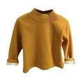 thumbnail image 1 of LIaqionyy Toddler Turtleneck Girl Boy Long Sleeve Shirt Solid Color Mock Neck Soft Shirt Warm Blouse Fall Winter Clothes, 1 of 3