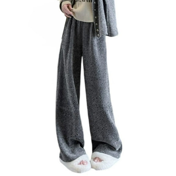 LIaqionyy Wide Leg Pant for Womens High Waist Baggy Trendy Long Pants Fall Winter Trendy Fashion Trousers