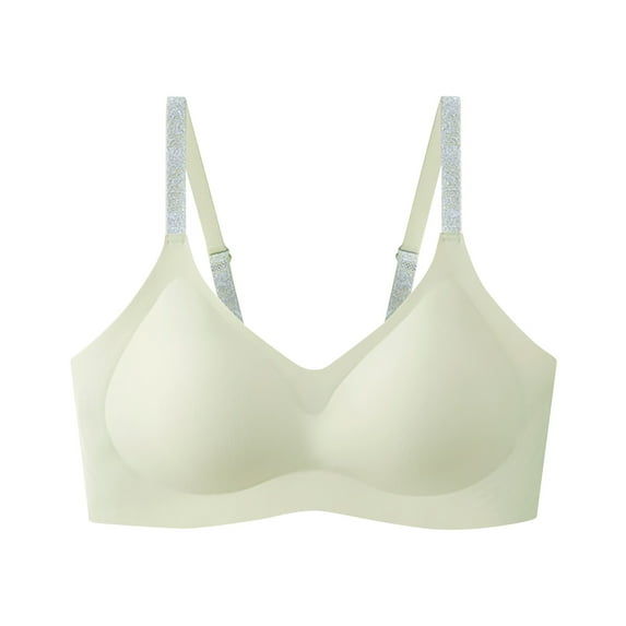 LIaqionyy Women Bras Wireless Comfortable Seamless No Underwire Full Coverage Bra Soft Everyday Bralette