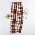 thumbnail image 1 of LIaqionyy Women Flannel Plaid Pjs Pants Comfy Loungewear Pant Sleepwear Elastic Waist Pajamas Bottoms, 1 of 7