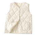 thumbnail image 1 of LIaqionyy Women Oversize Vest Jacket Quilted Lightweight Fleece Lined Sleeveless Warm Coats with Pocket, 1 of 3