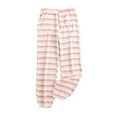 thumbnail image 1 of LIaqionyy Women Plus Size Pjs Pant Flannel Fleece Loungewear Striped Pajamas Bottoms Pants with Pockets, 1 of 5