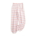 thumbnail image 1 of LIaqionyy Women Plus Size Pjs Pant Flannel Fleece Loungewear Striped Pajamas Bottoms Pants with Pockets, 1 of 5