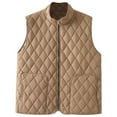 thumbnail image 1 of LIaqionyy Women Vest Jacket Quilted Lightweight Zip up Sleeveless Casual Warm Winter Outerwear with Pockets, 1 of 3